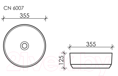 Умывальник Ceramica Nova Element CN6007