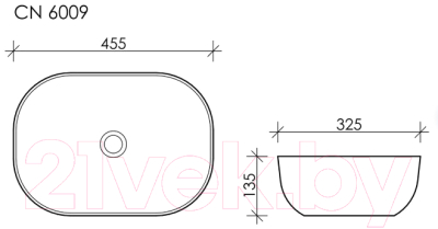 Умывальник Ceramica Nova Element CN6009