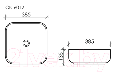 Умывальник Ceramica Nova Element CN6012