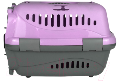 Переноска для животных ZooExpress Турне авиа 18412 (L, фиолетовый) - фото