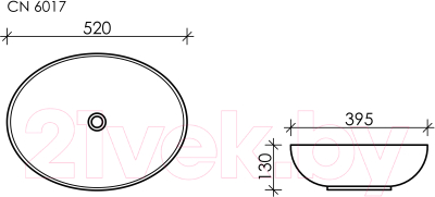 Умывальник Ceramica Nova Element CN6017