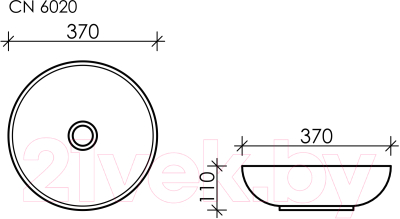 Умывальник Ceramica Nova Element CN6020