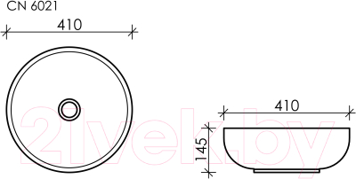 Умывальник Ceramica Nova Element CN6021