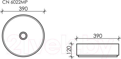 Умывальник Ceramica Nova Element CN6022MP