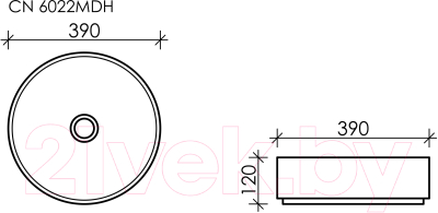 Умывальник Ceramica Nova Element CN6022MDH