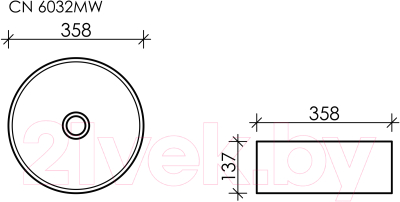 Умывальник Ceramica Nova Element CN6032MW