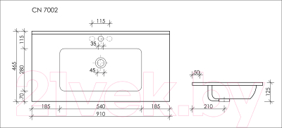 Умывальник Ceramica Nova Element CN7002