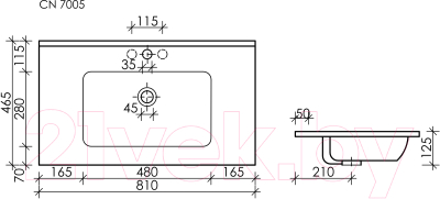 Умывальник Ceramica Nova Element CN7005