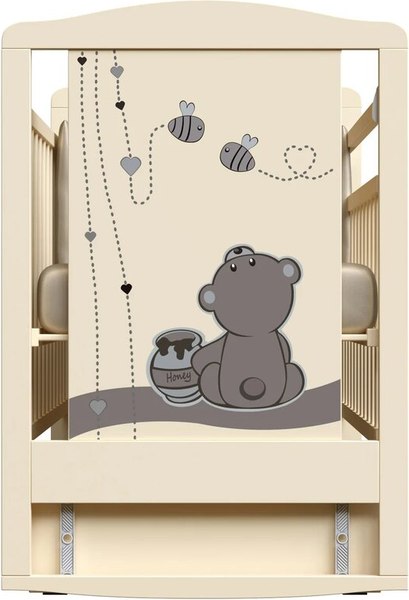 Детская кроватка VDK Funny Bears колесо-качалка с маятником