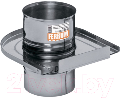 Шибер для дымохода Ferrum Ф200 / f5205 задвижной (430/0.8мм) - фото