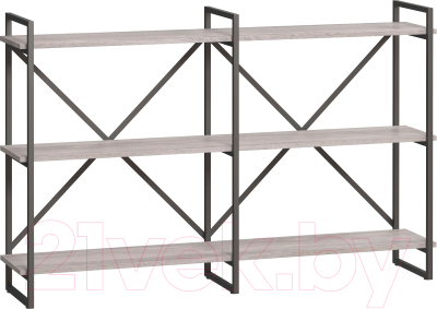 Стеллаж Loftyhome Мальборк Рант 160 / 1251828 (смоук) - фото