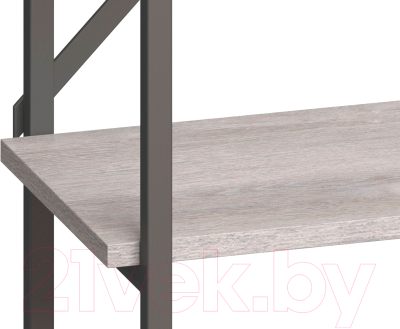 Стеллаж Loftyhome Мальборк Рант 160 / 1251828 (смоук)