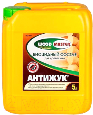 Защитно-декоративный состав WoodMaster Антижук Биоцидный - фото