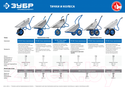 Колесо для тачки Зубр КПВ-2 39912-1