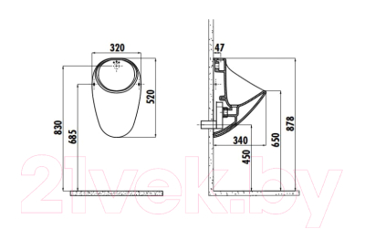 Писсуар Bocchi Taormina Arch 1383-001-0130
