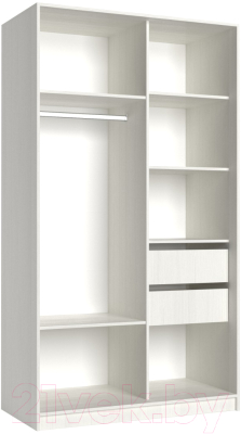 Шкаф-купе Евва 138 BBZ.13 / АЭП ШК.2 02 (бодега/бодега/жемчуг зерно)