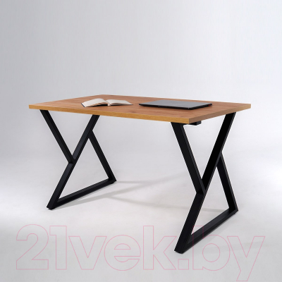 Обеденный стол Millwood Дели Л18 100x70x75 (дуб золотой крафт/металл черный)