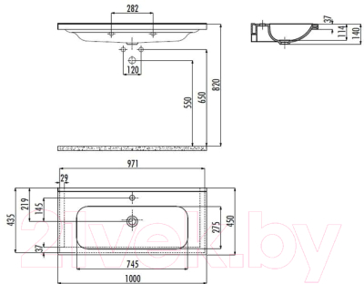 Умывальник Creavit Ideal 45 ID100-00CB00E-0000