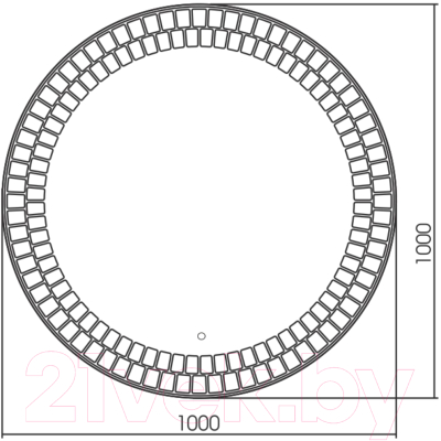 Зеркало Silver Mirrors Армада D1000 / LED-00002512