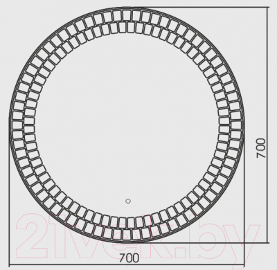 Зеркало Silver Mirrors Армада D770 / LED-00002513