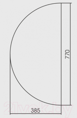 Зеркало Silver Mirrors Пьяно 77x38.5 / LED-00002469