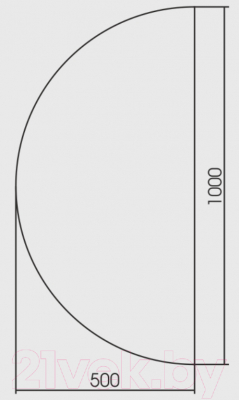 Зеркало Silver Mirrors Пьяно 100x50 / LED-00002470