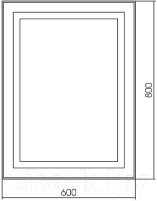 Зеркало Silver Mirrors Саурон 60x80 / LED-00002510