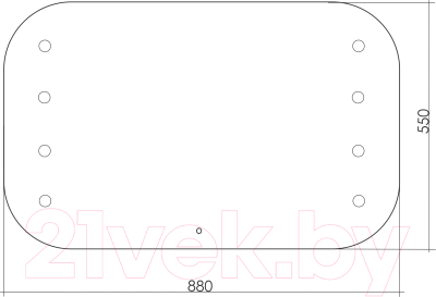 Зеркало Silver Mirrors Tony 80x55 / LED-00002479