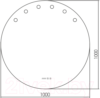 Зеркало Silver Mirrors Nicole 100 / LED-00002514