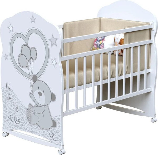 Детская кроватка VDK Style Toby колесо-качалка - фото