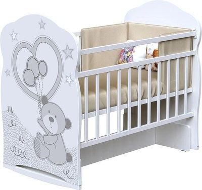 Детская кроватка VDK Style Toby колесо-качалка с маятником - фото