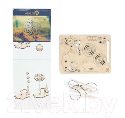 Конструктор Wood Trick Вудик Улитка / 1234-W3