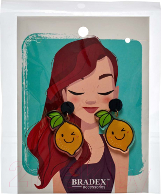 Серьги Bradex Хитрые Лимоны / AS 1644