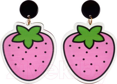 Серьги Bradex Розовые Клубнички / AS 1643 - фото