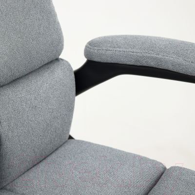 Кресло офисное AksHome Caesar Chrome (вельвет серый)