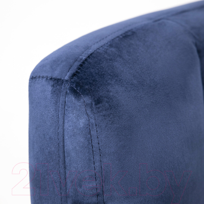 Кресло офисное AksHome Caesar Chrome (вельвет темно-синий)