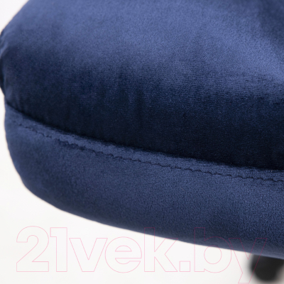 Кресло офисное AksHome Caesar Chrome (вельвет темно-синий)