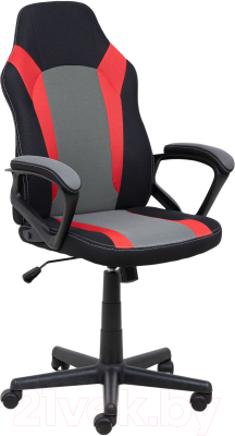 Кресло геймерское AksHome Flaviy (черный/серый/красный) - фото