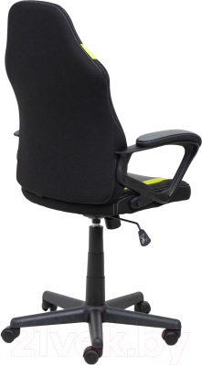 Кресло геймерское AksHome Flaviy (черный/серый/салатовый)