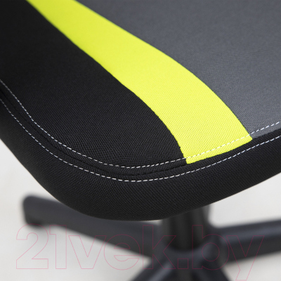 Кресло геймерское AksHome Flaviy (черный/серый/салатовый)