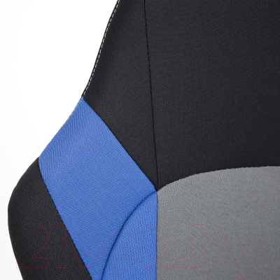 Кресло геймерское AksHome Flaviy (черный/серый/синий)