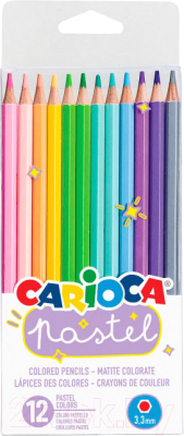 Набор цветных карандашей Carioca Pastel / 43034 - фото