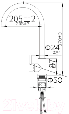 Смеситель ZorG ZRN 980106 Inox