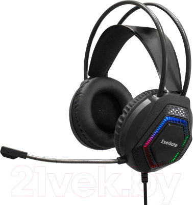 Наушники-гарнитура ExeGate Cosmos HS-704GL / EX289747RUS - фото