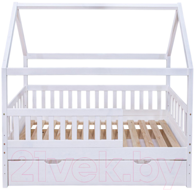 Стилизованная кровать детская Dipriz Д.7436.1 (белый) - фото