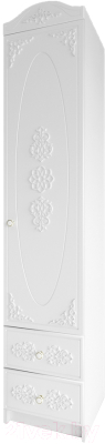Шкаф-пенал ДСВ МС Ki-Ki ШД 450.1 (белый) - фото