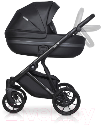 Детская универсальная коляска Riko Basic Delta Ecco 3 в 1 (15/черный)