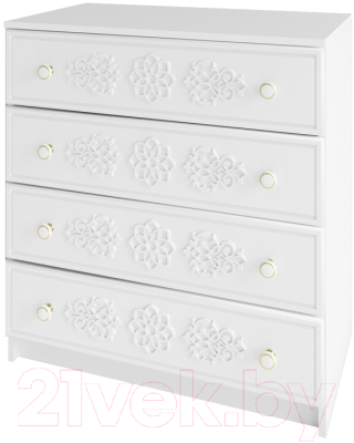 Комод ДСВ МС Ki-Ki КМД 800.1 модуль (белый) - фото