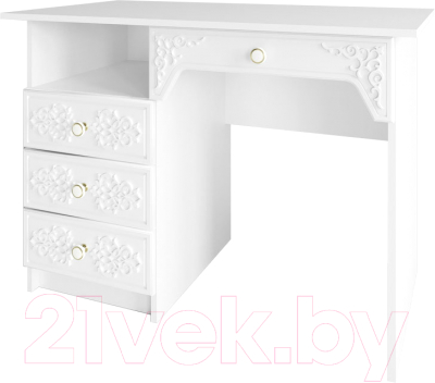 Письменный стол ДСВ МС Ki-Ki СТД 1070.1 (белый) - фото
