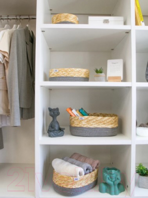 Корзина Natural House Сканди 330x220x140 / QR-23L (графит)